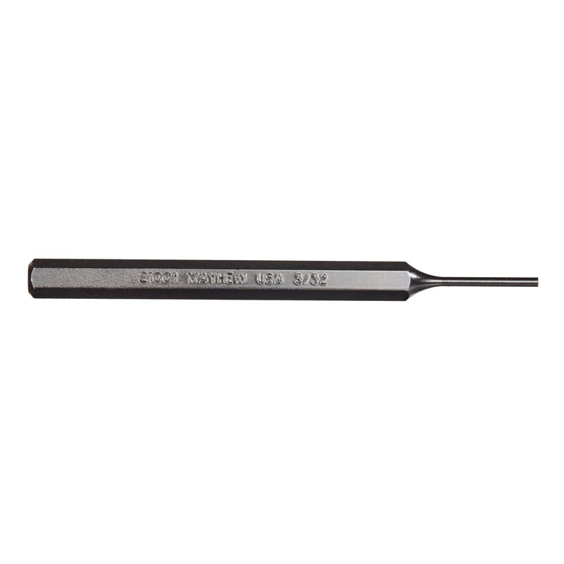 Mayhew Tools 21001 SAE Pin Punch, 3/32 x 0.88" Pin, 4-1/2" OAL x 1/4" Body, Black Oxide Finish - Image 2